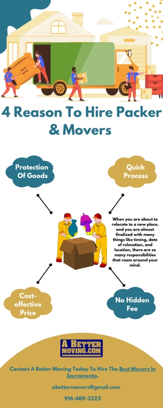 4 Reason To Hire Packer & Movers