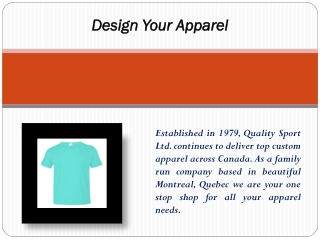 Design Your Apparel