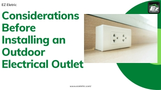 installing an Outdoor Electrical Outlet