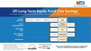 UTI Long Term Equity Fund (Tax Saving) | Invest in ELSS | UTI Mutual Fund