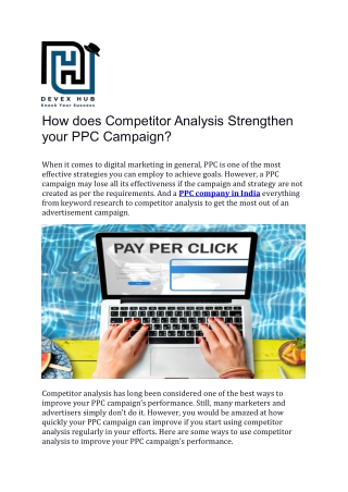 PPC Company in India | Devex Hub
