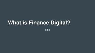 What is Finance Digital?