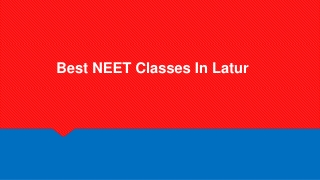 Best NEET Classes In Latur