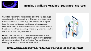 Trending Candidate Relationship Management Tools