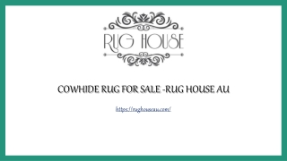 Cowhide Rug For Sale -Rug House AU