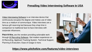 Prevailing Video Interviewing Software In USA