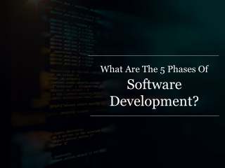 What are The 5 Phases of Software Development