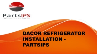 Docar Refrigerator installation- PartsIPS