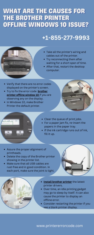 Brother Printer Offline Windows 10 |  1-855-277-9993