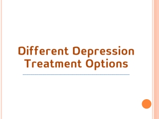 Different Depression Treatment Options - Mind Brain