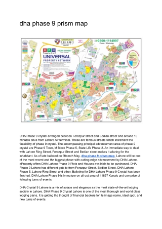 dha phase 9 prism map