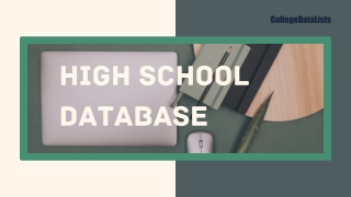 HIGH SCHOOL database