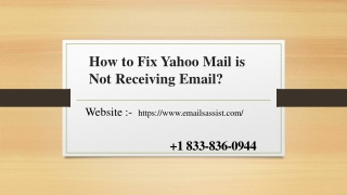 How to Fix Yahoo Mail is Not Receiving Email?