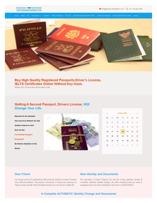 Buy High Quality Registered Passports,Driver’s License, IELTS Certificates Onlin