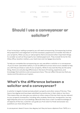 Should I use a conveyancer or solicitor_ - Provey Conveyancing