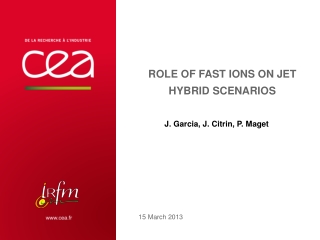 Role of fast ions on jet hybrid scenarios