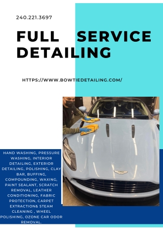 Full Service Detailing