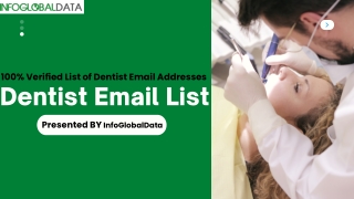 100% Verified List of Dentist Email Addresses