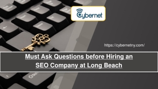 Must Ask Questions before Hiring an SEO Company at Long Beach