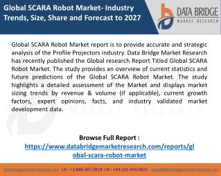 Global SCARA Robot Market Analysis By Top Key Players