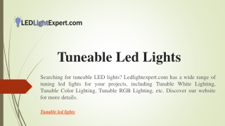 Tuneable Led Lights | Ledlightexpert.com