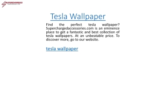 Tesla Wallpaper  Superchargedaccessories.com