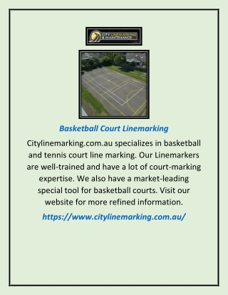 Basketball Court Linemarking