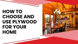 How to choose and use plywood for your home