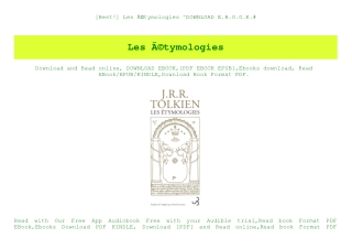 [Best!] Les ÃƒÂ©tymologies ^DOWNLOAD E.B.O.O.K.#