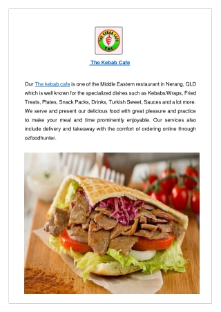 Up to 10% offer The kebab cafe Nerang - Order Now