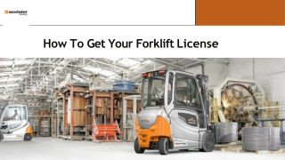 How To Get Your Forklift License