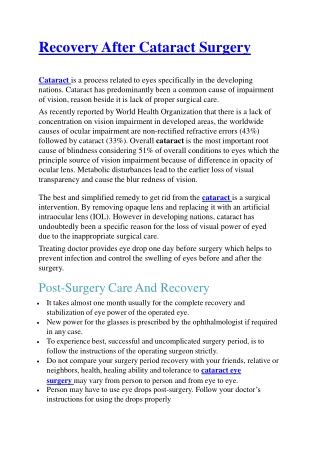 Cataract Surgery In Mumbai By The Cataract Surgeon Dr. Niteen Dedhia