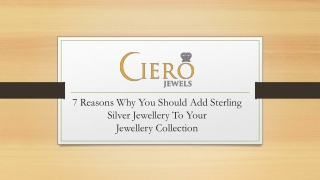 7 Reasons Why You Should Add Sterling Silver Jewellery To Your Jewellery Collection