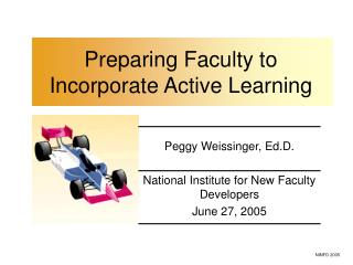 Preparing Faculty to Incorporate Active Learning