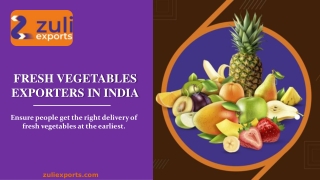 Fresh Vegetables Exporters In India