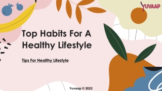 Tips For Healthy Lifestyle