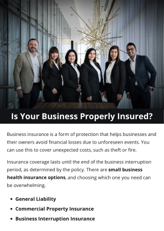 Is Your Business Properly Insured