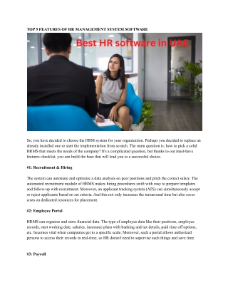 Best HR software in UAE