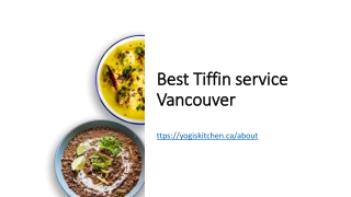 Best Tiffin service Vancouver