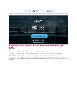 PCI DSS Compliance