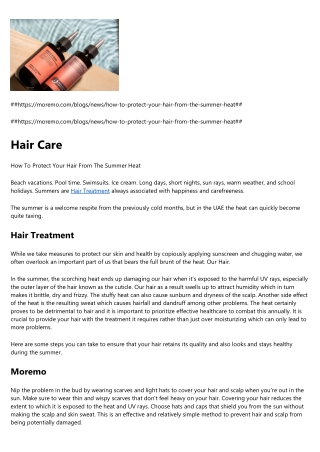 Hair Care for Dry Hair