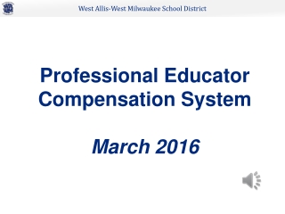Professional Educator Compensation System March 2016