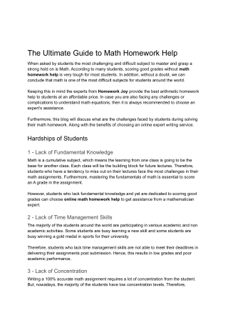 The Ultimate Guide to Math Holiday Homework