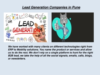 Lead Generation Companies in Pune