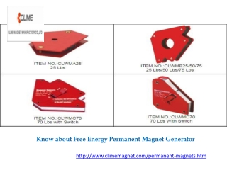 Know about Free Energy Permanent Magnet Generator