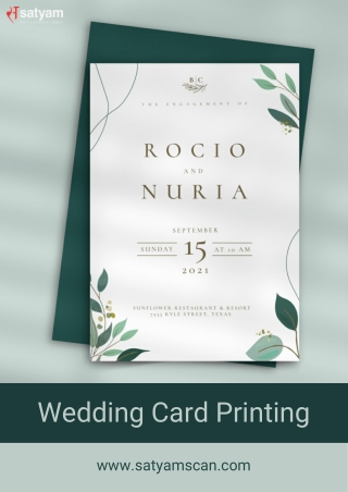 wedding card printing