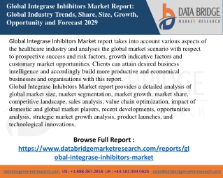 Integrase Inhibitors Market COVID-19 Impact and Global Analysis by Growth Plus