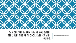 Can Certain Fabrics Make You Smell Terrible