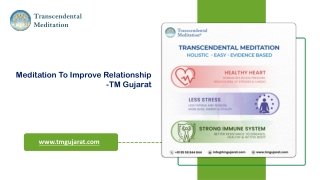 Meditation to Improve Relationship- TMGujarat