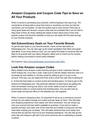Amazon Coupons and Coupon Code Tips to Save on All Your Products